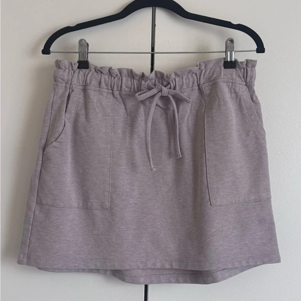 90 Degree by Reflex | Mauve | Drawstring Mini Skirt Size L